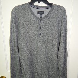 Nordstrom's Men's Shop - Lightweight Lined Grey Knit Henley